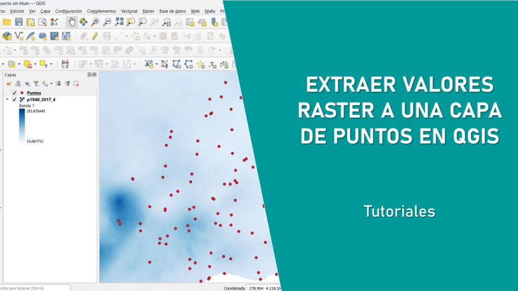 Extraer valores raster en QGIS